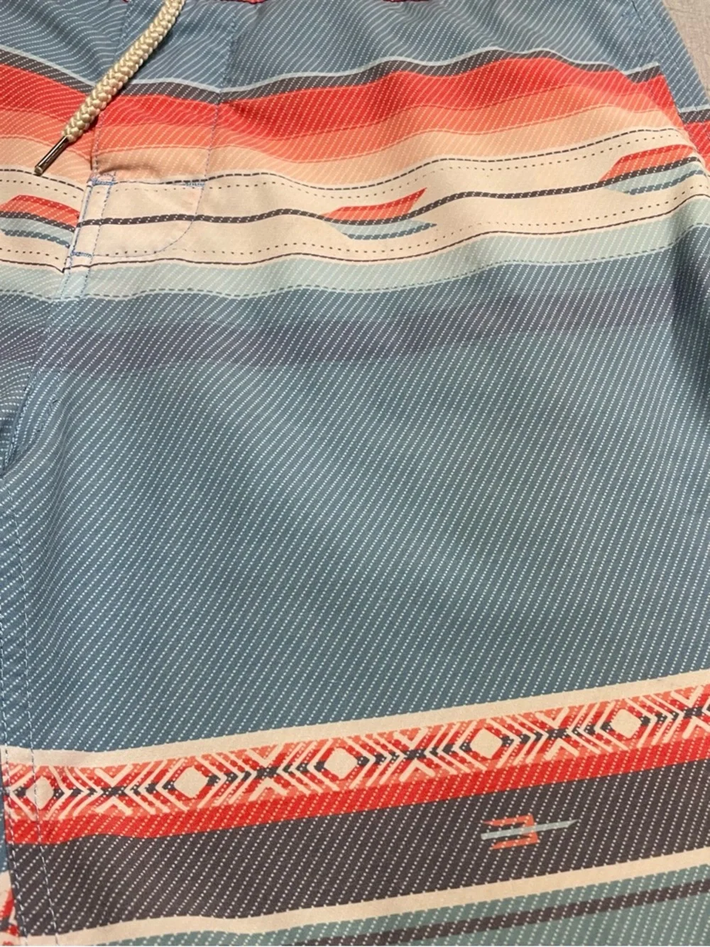 Faherty Sunset Arrow Redux Board Shorts Men 33 Lightweight Cruise Vacation Surf